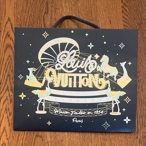 Louis Vuitton Black and Gold Carousel Design Bag